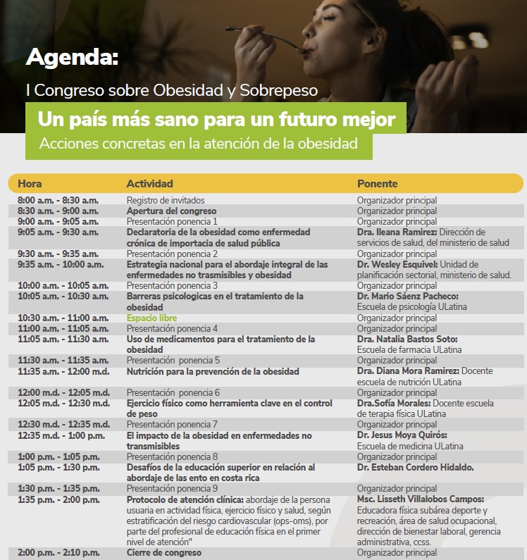 Agenda evento Sobrepeso