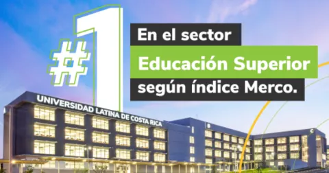 Universidad Latina de Costa Rica lidera el ranking de las empresas con mejor reputación en el sector de educación superior
